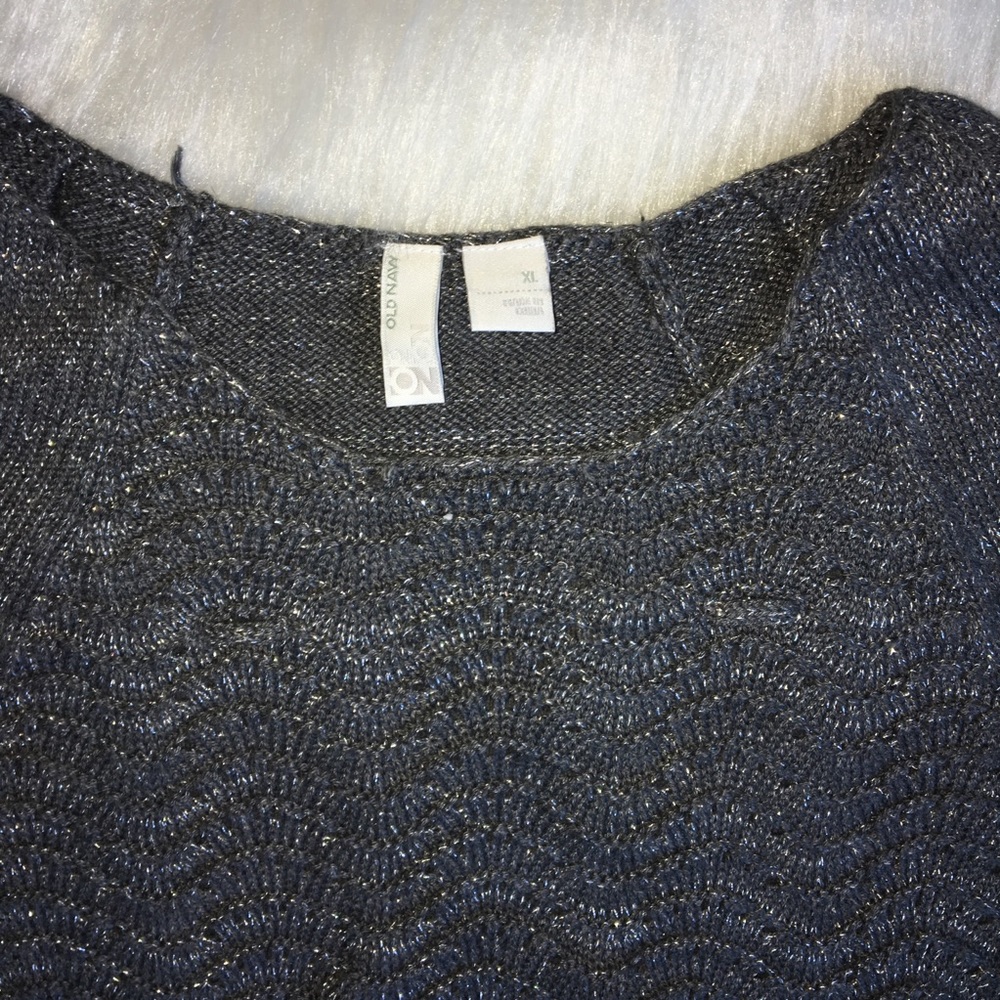 Sparkle sweater dress with scallop hem - Picture 2 of 3